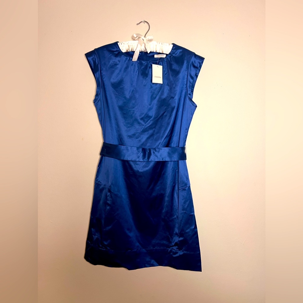 || NWT || FORMAL MINI COCKTAIL DRESS || GEMSTONE BLUE ||